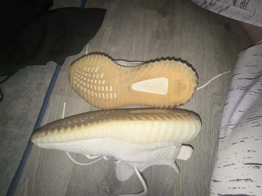 adidas Yeezy Boost 350 V2 White Bone Mens Shoes HQ6316 Size 11
